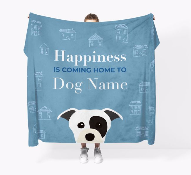 Happiness Is: Personalized {breedFullName} Throw Blanket